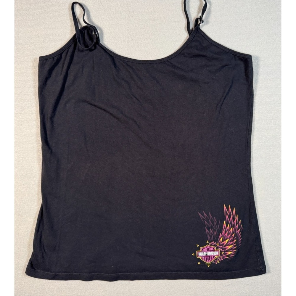Harley Davidson Women's Spaghetti Tank Top Faribault MN - Black - Size XXL